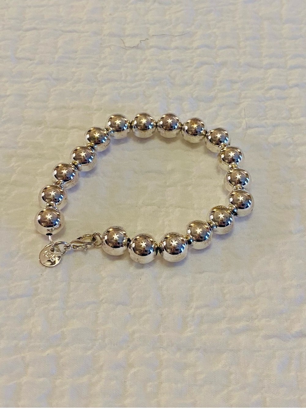 Sterling Silver Bead Bracelet